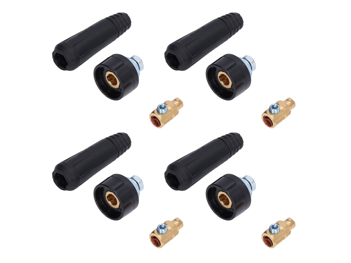 Conector De Painel De Cabo De Solda Tig 10 Set, Plugue E Tomada Com Aderência Rápida, Adaptador Estilo Eu 10-25