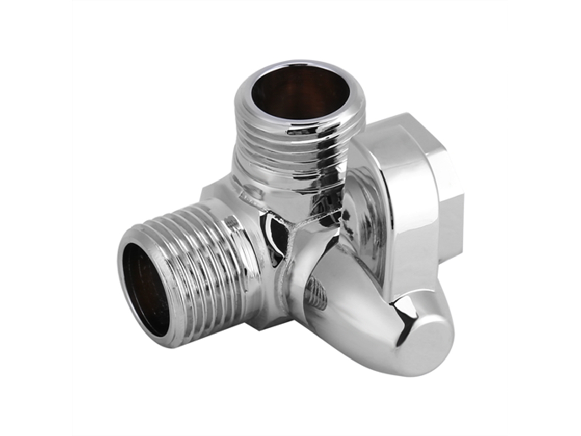 Válvula Divertida Latão G1/2 T Chuveiro Aço Inox