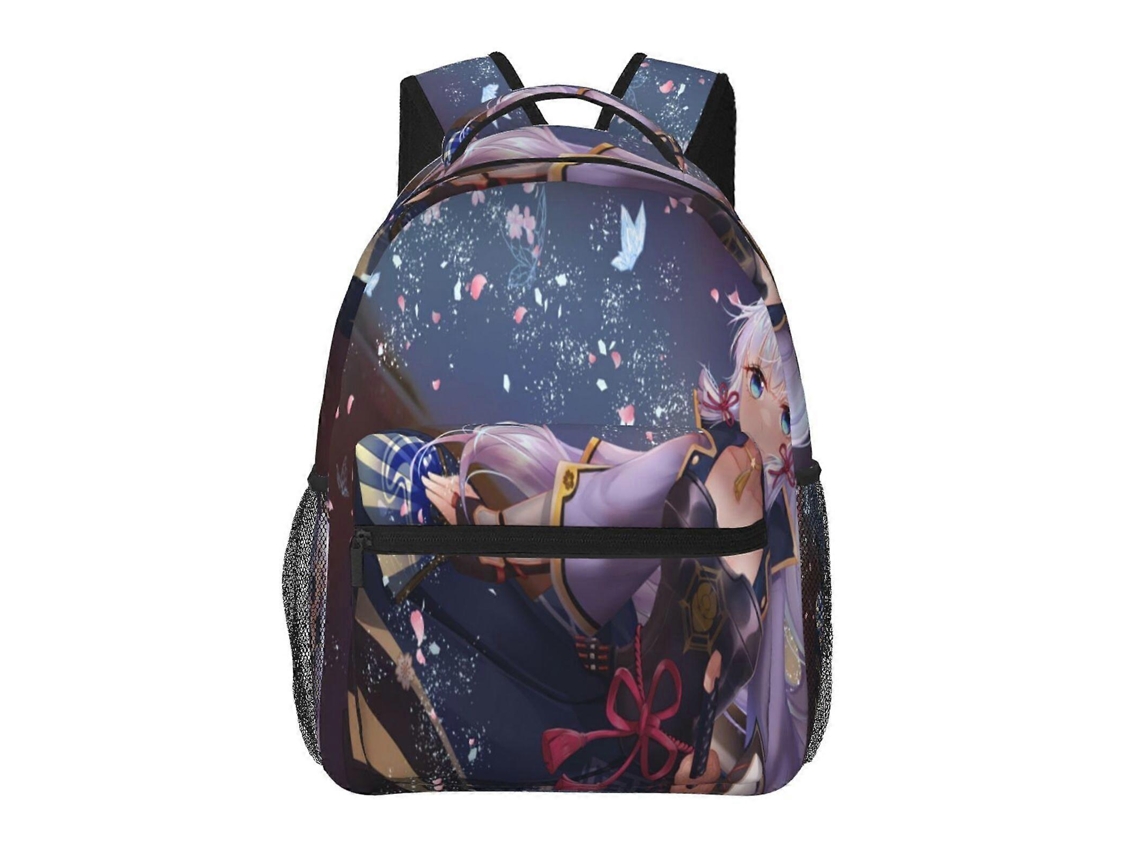 Mochila De Estudante Genshin Impact J170, Leve E Durável, À Prova Dágua E Com Alça De Ombro Ajustável. Olysi Shop