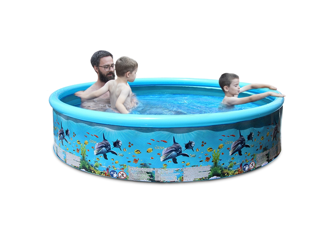 Piscina Redonda Plegable Plástico Duro Bebés Niños Adultos