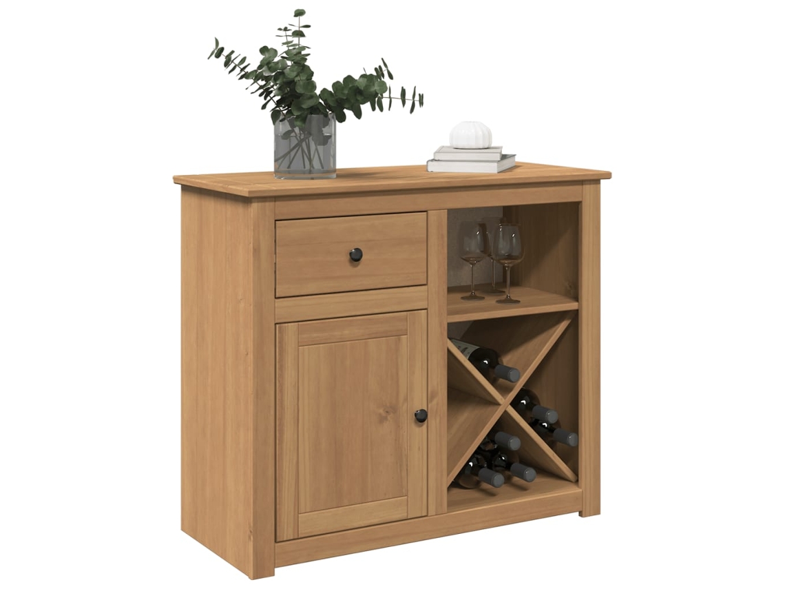 Aparador Panamá con Cajón 93x40x80 cm Madera Maciza de Pino