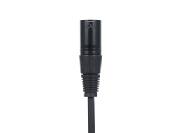 Cabo Dmx512 XLR Preto com Conector Cannon compatível com Microfone e Equipamentos de Áudio S/MARCA