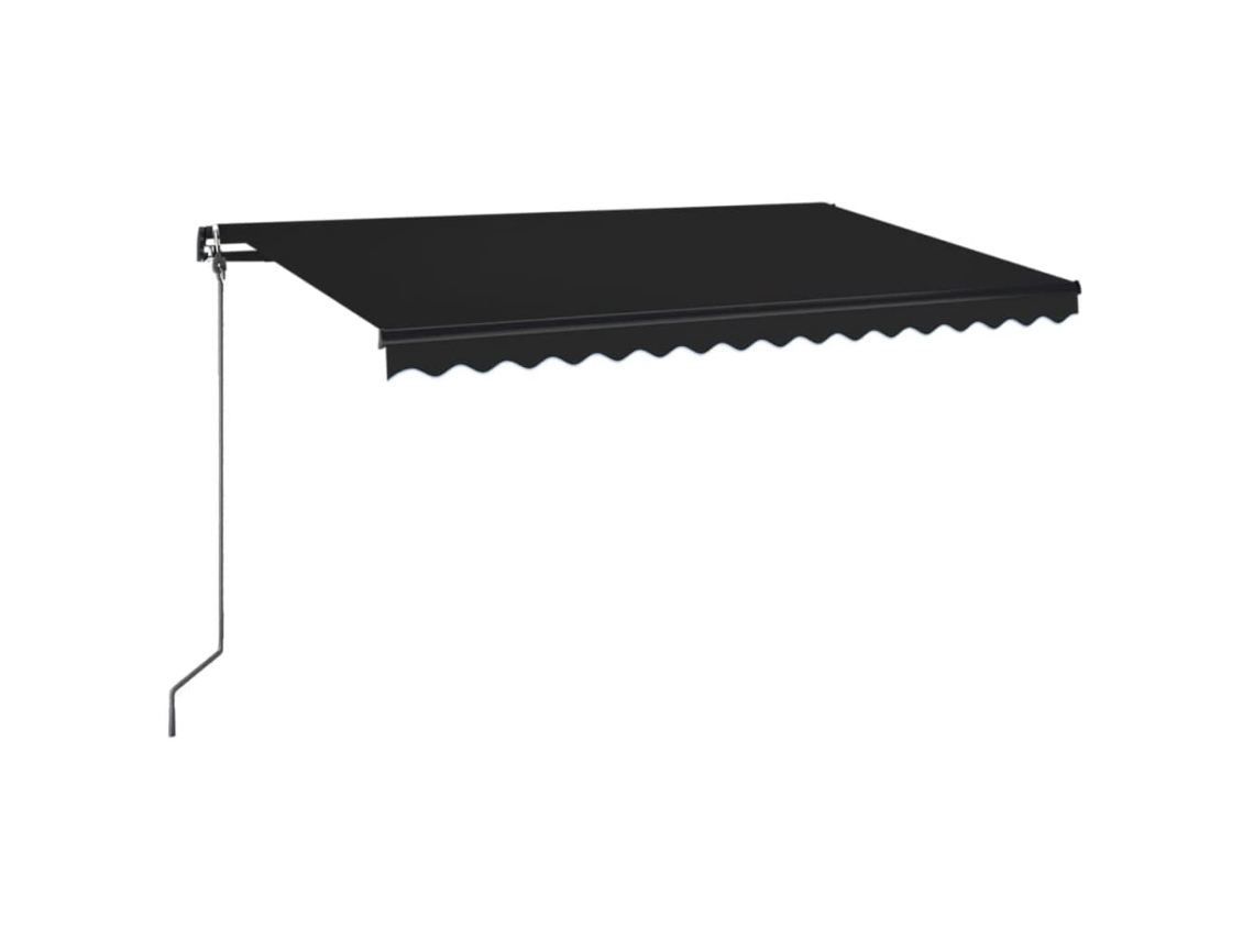 Toldo Retrátil Manual com Led 400x350 Cm Antracite MAISON EXCLUSIVE