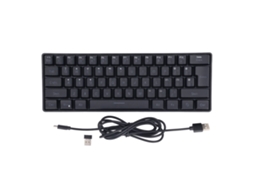 Baoj-2026teclado Silencioso 61 Teclas 3 Modos Inalámbrico Bluetooth 2.4g Cable Rgb Retroiluminado Para Laptop Teléfono Tableta Negro Gaming