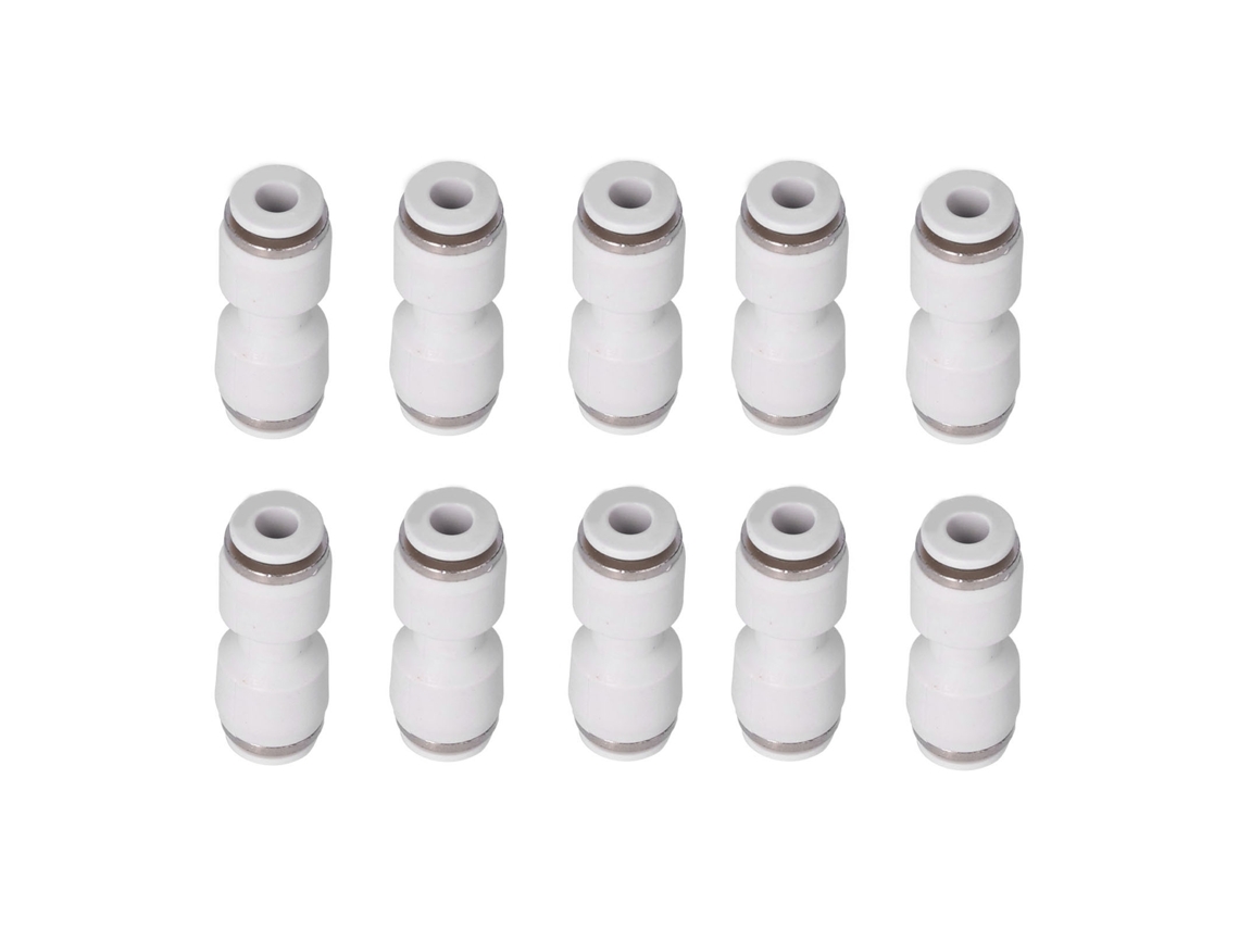 Conexão Reta Para Tubo Pneumático, Encaixe Rápido, Conectar Tubos ) Aquaforge (pu16 (10 Peças)