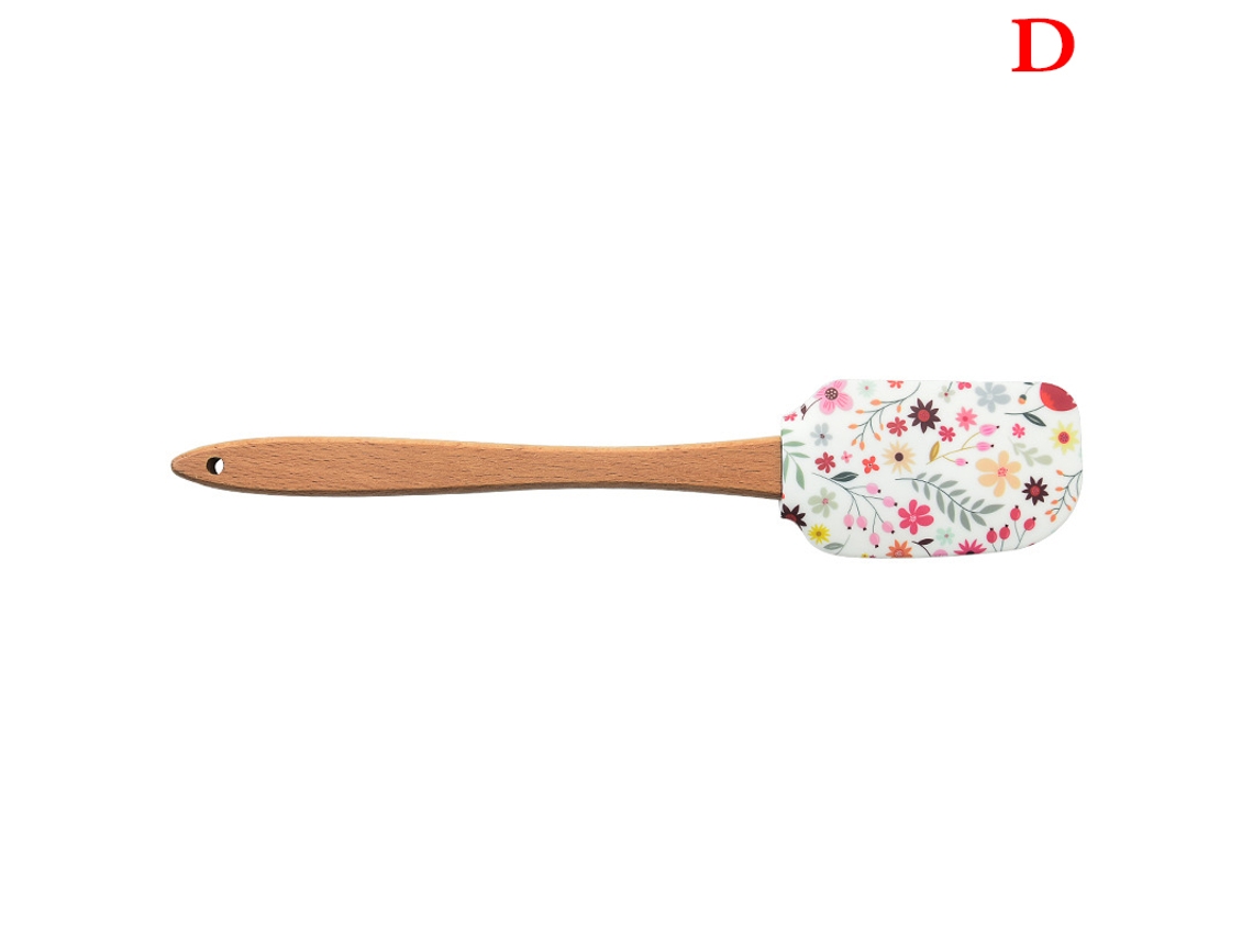 Conjunto De Panelas Antiaderentes De Silicone Com Cabo De Madeira E Escova Para Assar