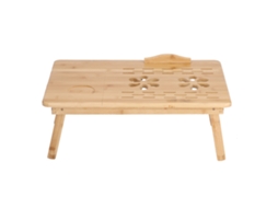 Suporte Ajustável Mesa Bambu Laptop Sem Ventoinha