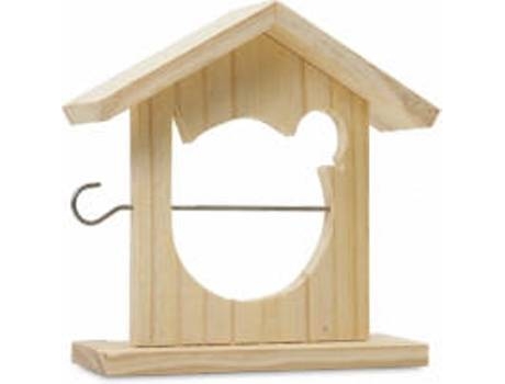 Comedouro para Aves WINDHAGER (Castanho - 19x6x19.5cm - Madeira)