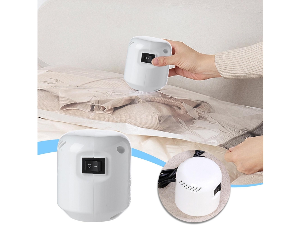 Saco De Compressão Com Bomba Sucção Elétrica Universal Para Guardar Roupas E Cobertores Em Casa.