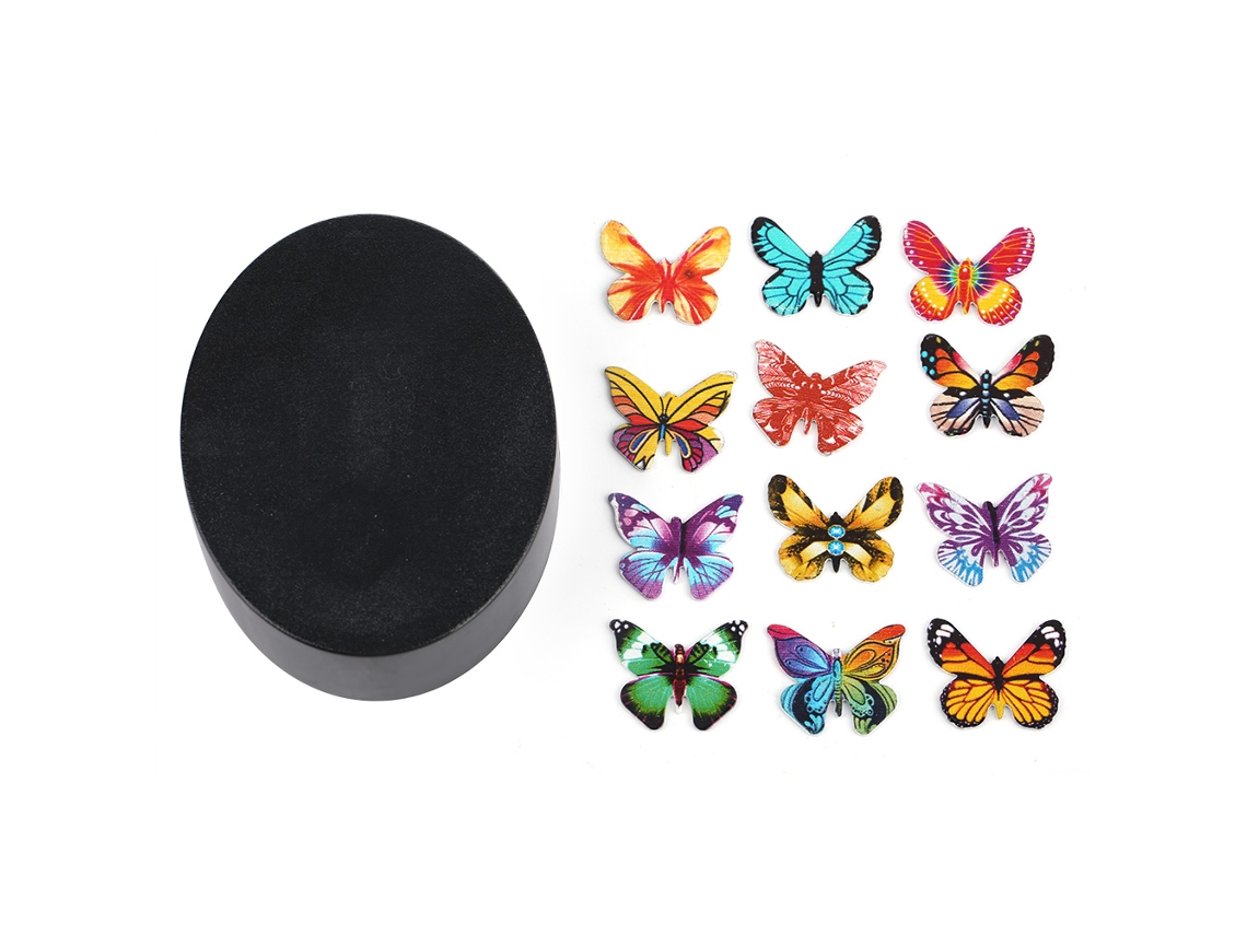 Decoração Mesa Borboleta Anéis Magnéticos Personalidade Worten