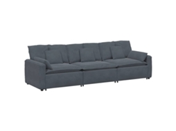 Modular Sofa, Modular Sofas Vidaxl Cinzeto Veludo