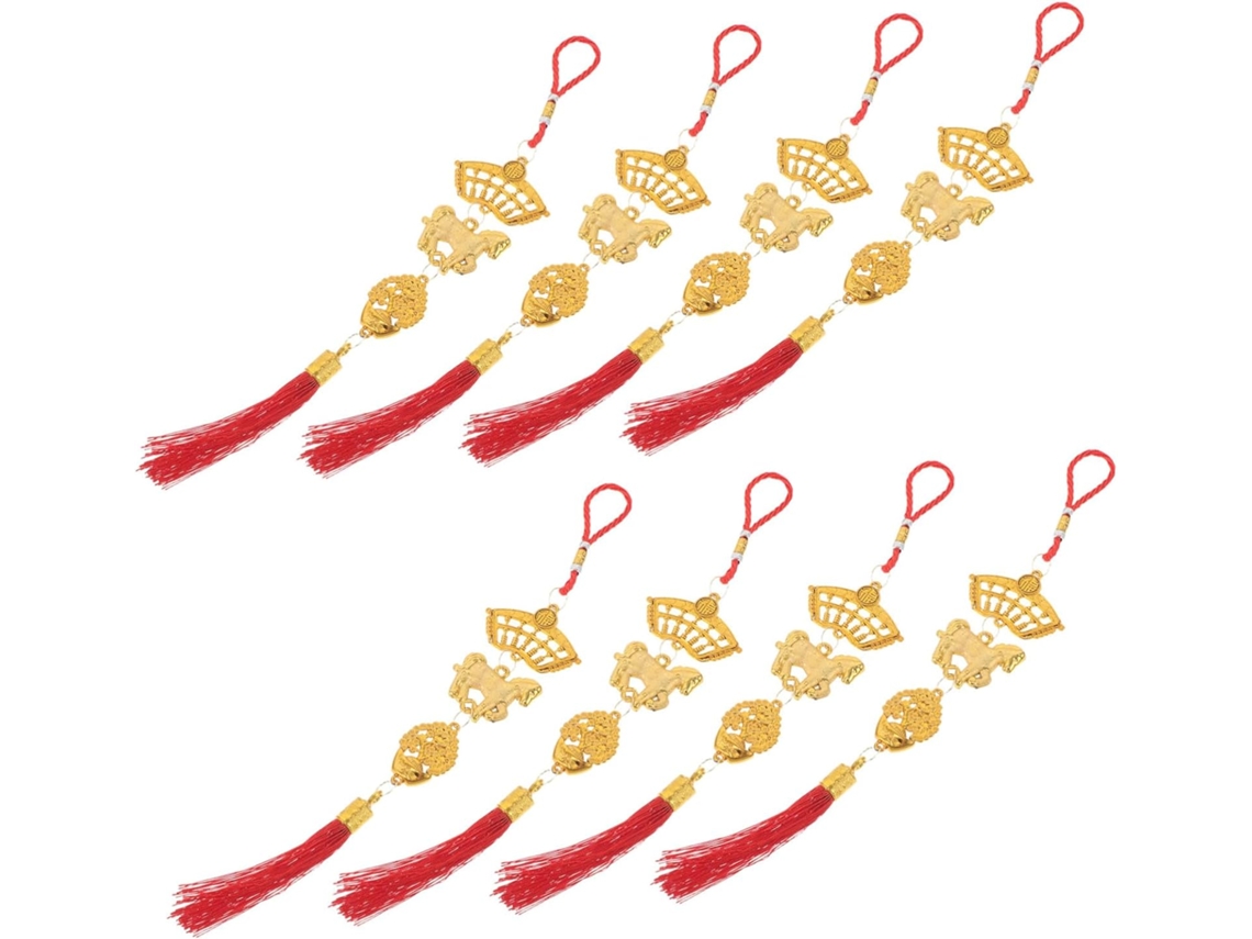 Conjunto De 8 Peças De Enfeites Chineses Para Pendurar, Ideais Para O Ano Novo Chinês, Com Pingentes Gokoco