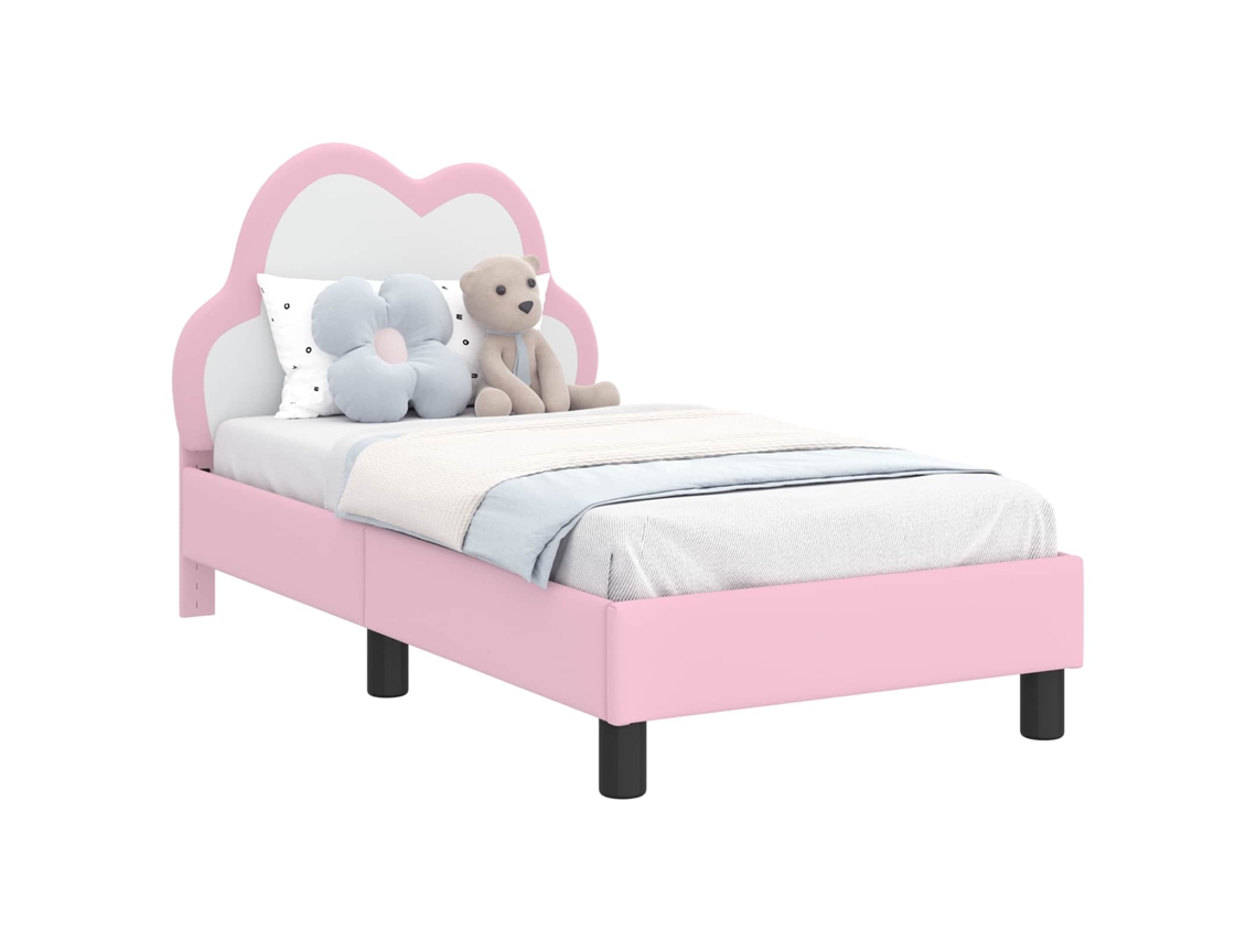 Estrutura de Cama para Criança com Cabeceira Rosa 70x140 cm MAISON EXCLUSIVE