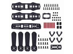 Mali kit de Moldura de Drone Quadcopter Fpv 250mm em Fibra de Carbono para Qav250 Acessório Rc