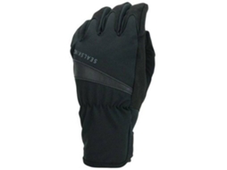 Luvas SEALSKINZ Impermeable Cycle Gri Preto