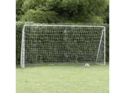 Vidaxl Baliza De Futebol Com Rede 366x122x182 Cm Aço Branco