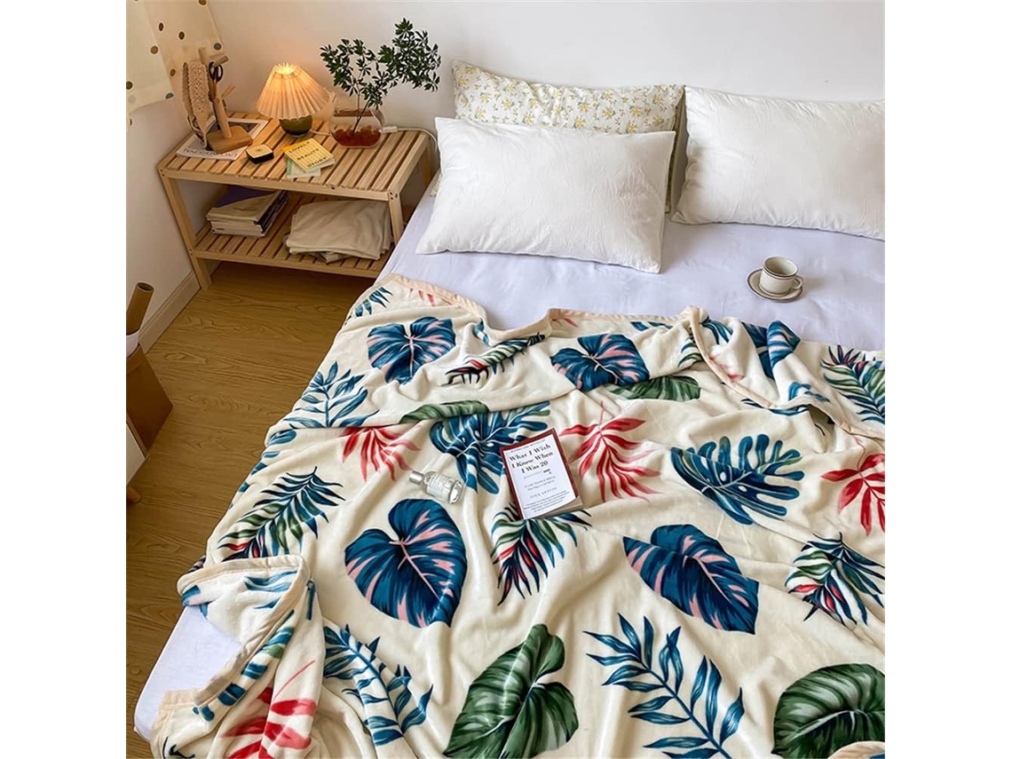 Manta de Inverno Fansu em Fleece com Estampa Escandinava Flanela Grossa Macia e Quente para Cama Infantil Sofá