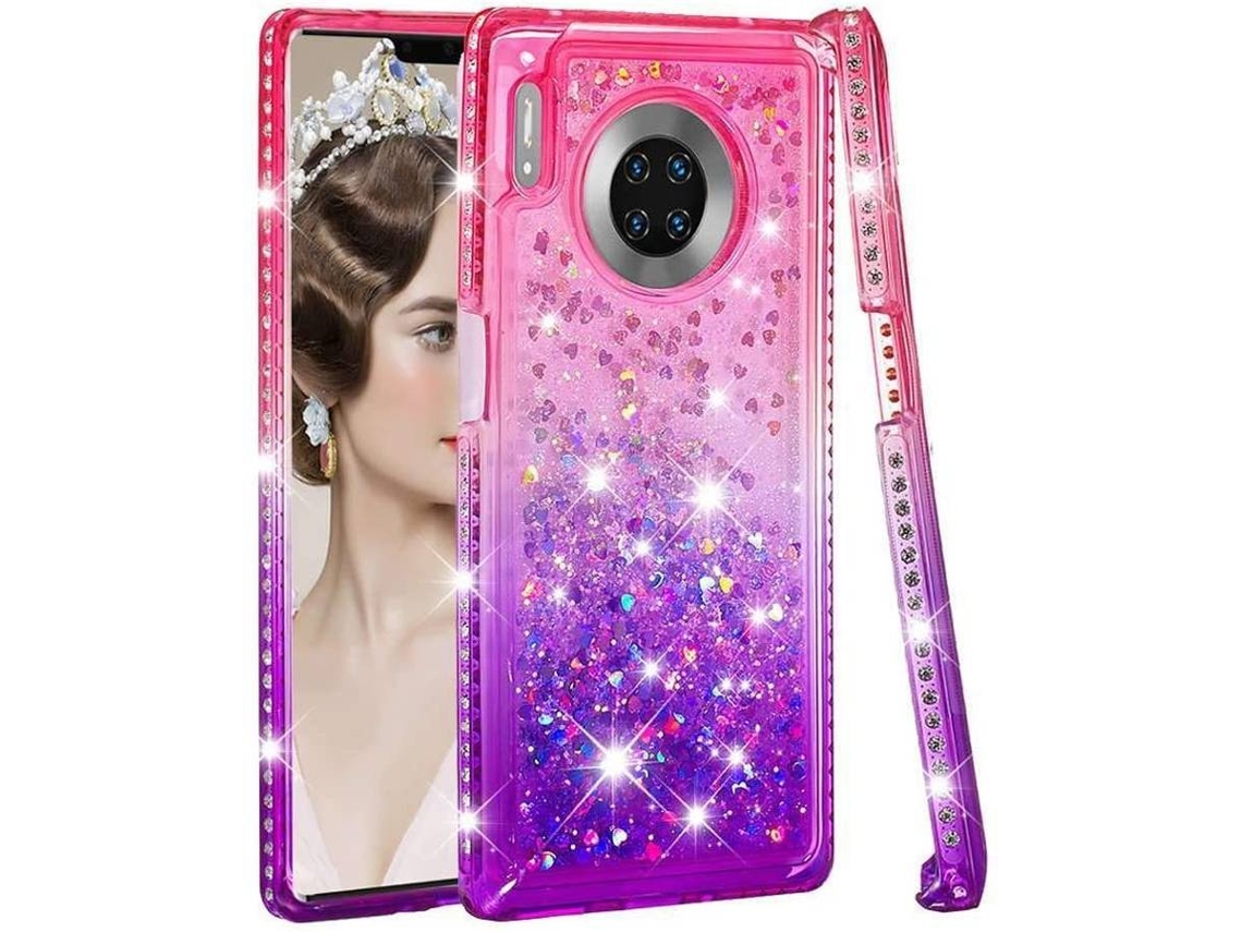Capa Huawei Mate 30 Pro HONGWE. Rosa, Roxo