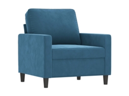 Sofa Chair, Sofa Chairs Vidaxl Azul Veludo (n/a)