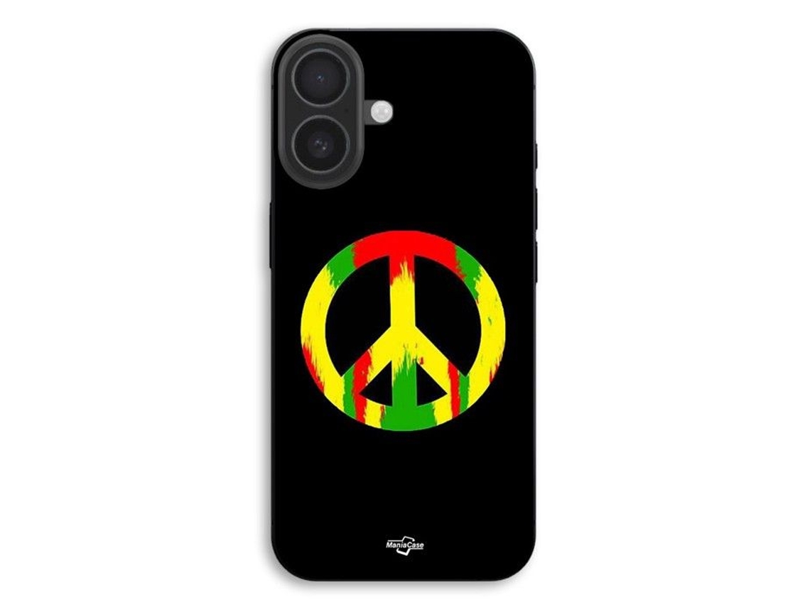 Capa Para Iphone 17 Paz E Amor Colorida