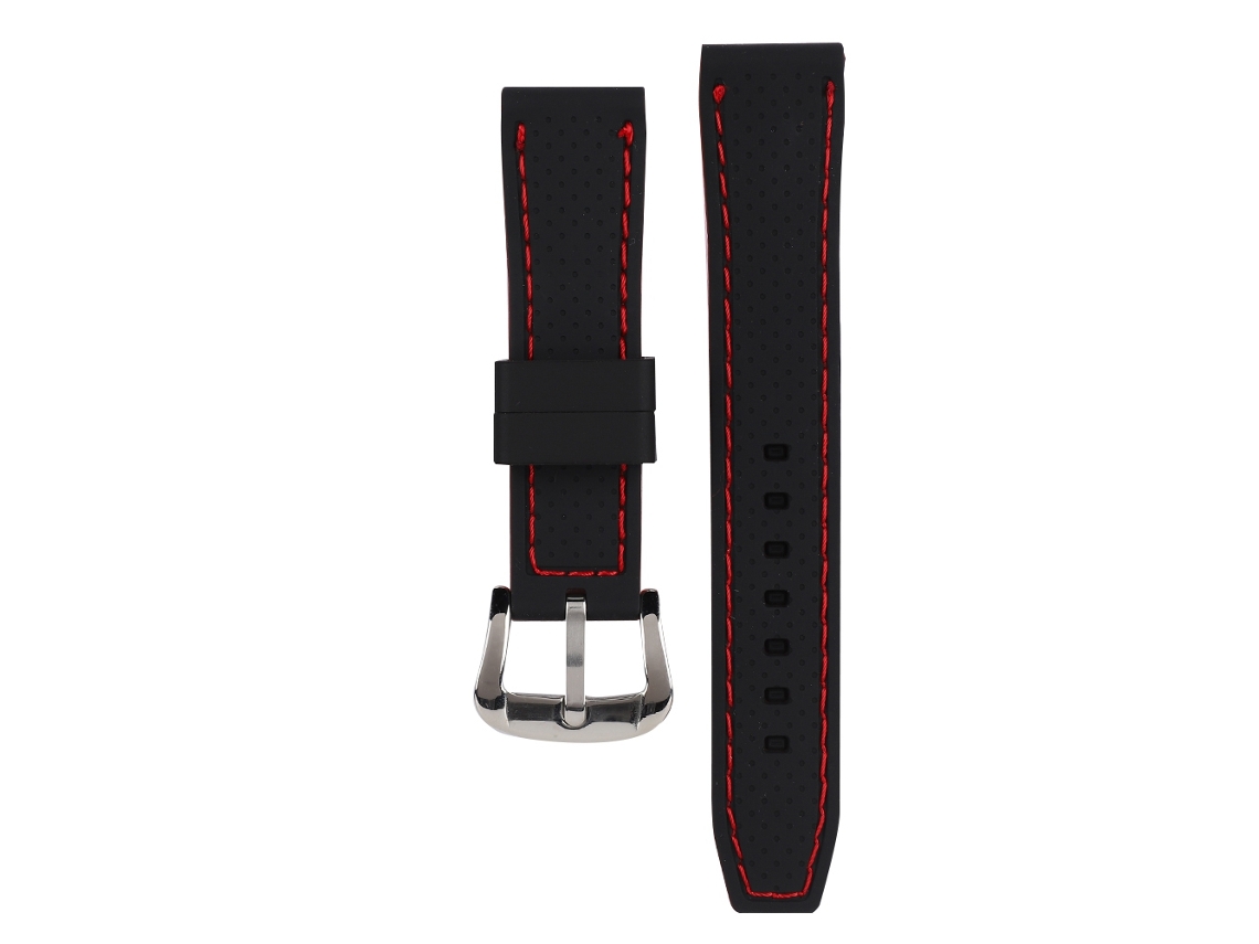 Pulseira de Silicone Bicolor para Relógio Impermeável Acessório de Relógio (20mm)