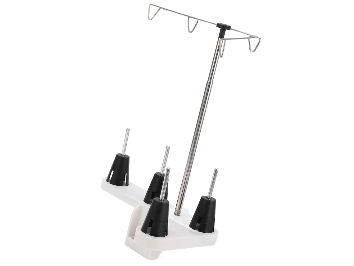Porta Bobinas De Hilo 4 Unidades Plástico Y Acero Inoxidable Soporte Multiuso Para Máquina De Coser Hogareña