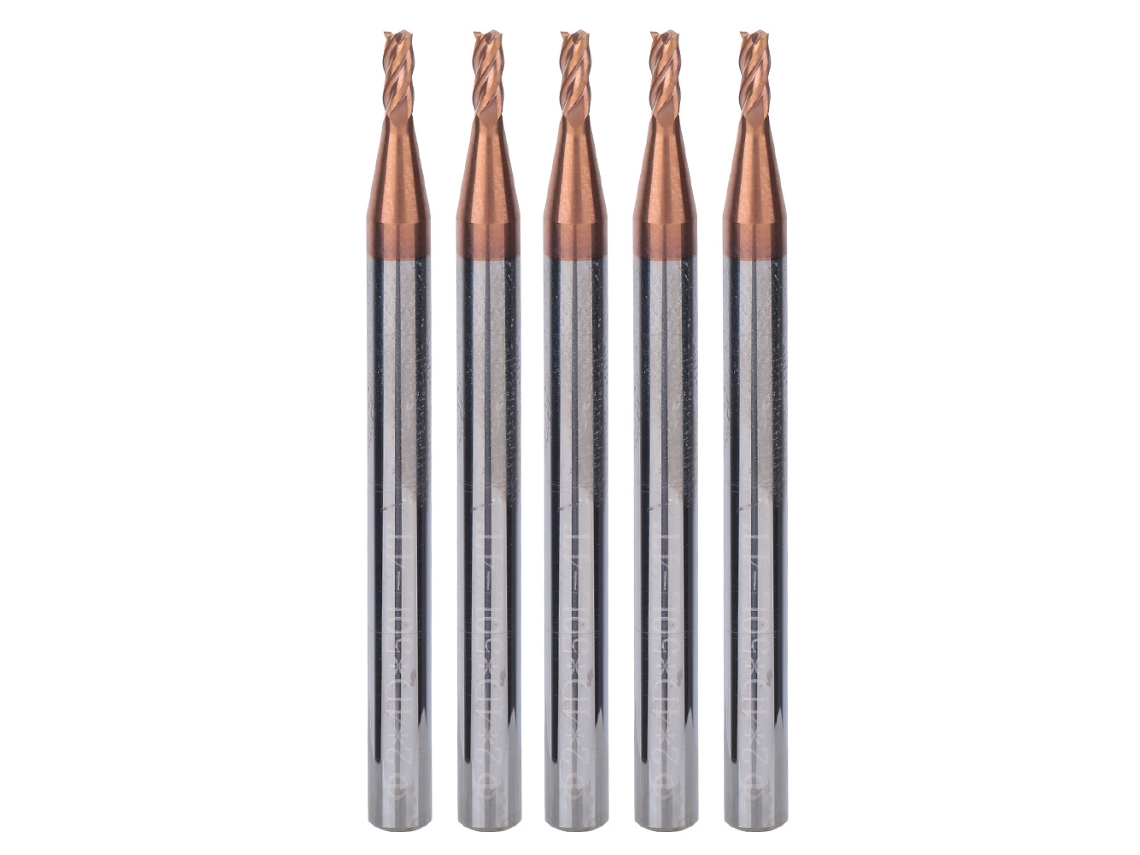 Fresa Spiral De Carbeto Com 4 Dentes Revestimento Nano 2mm Cnc (5pcs)