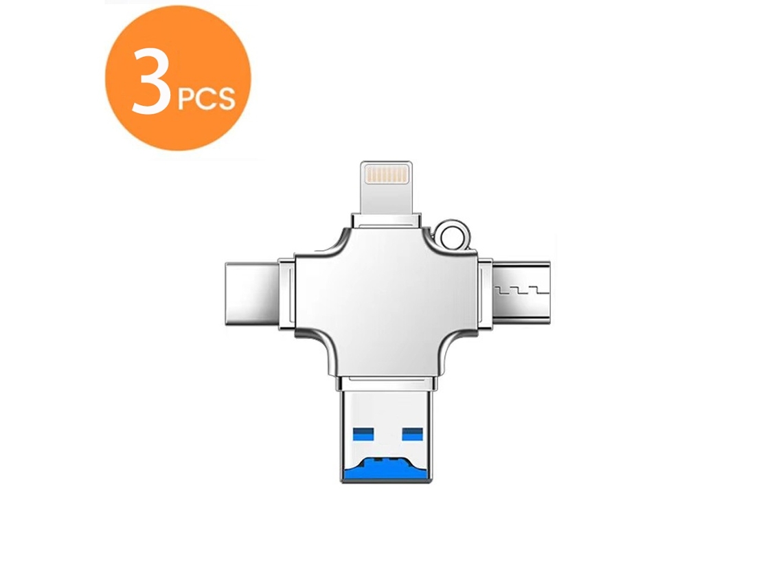 Lurelia Leitor De Cartões Lightning/usb-c/usb Microsd/tf Para Iphone/ipad/android
