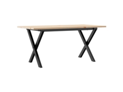 Estrutura de Mesa de Centro em X 90x40x45 Cm Pinho e Aço MAISON EXCLUSIVE