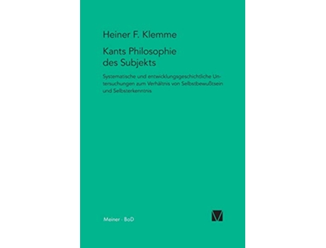 Livro Kants Philosophie des Subjekts German Edition de Heiner Klemme (Alemão)