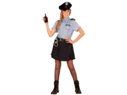 Fato Menina Polícia Tamanho 5-7 Anos