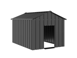 Vidaxl Casota Com Telhado 113x153x101 Cm Aço Galvanizado