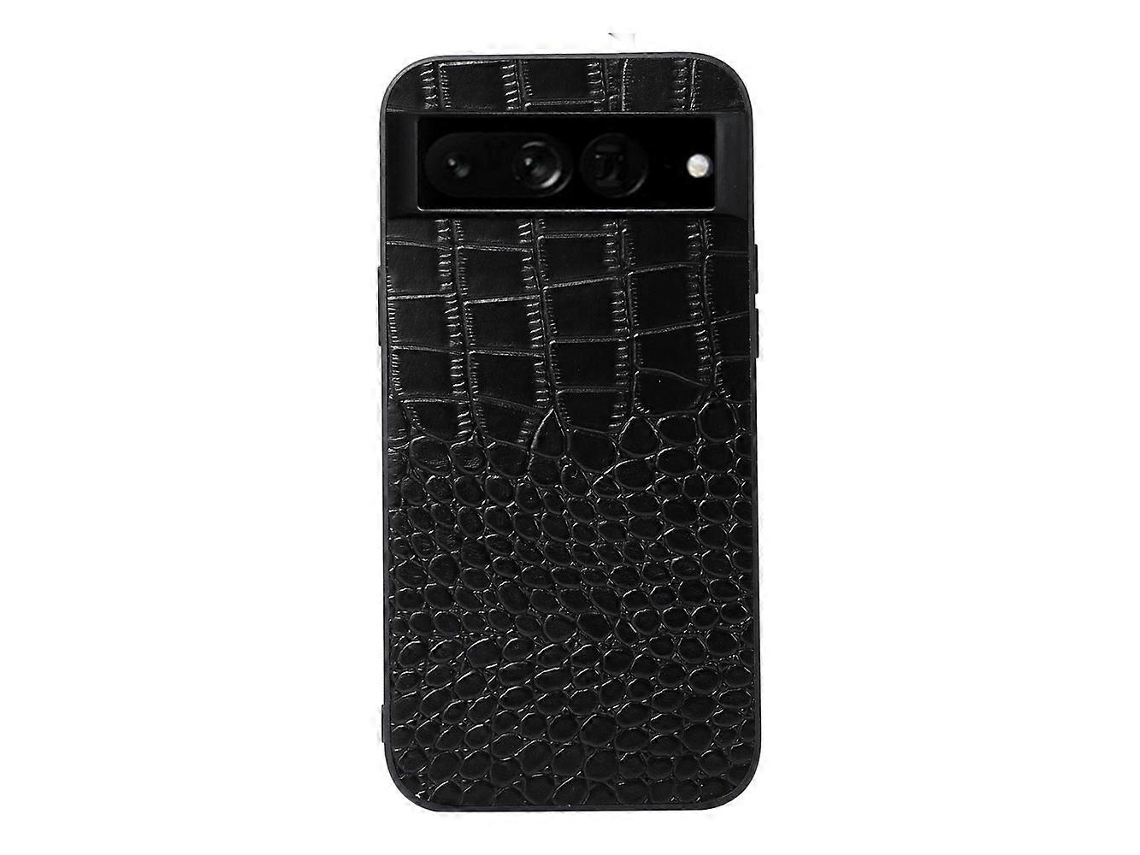 Capa Telemóvel Em Couro Pu E Tpu Com Textura Crocodilo Para Google Pixel 7 Pro 5g Elysve