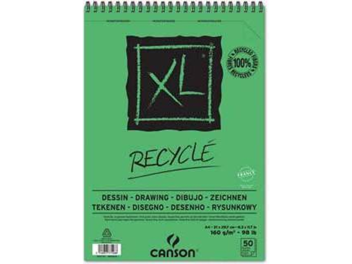 Bloco de Desenho CANSON Espiralado Canson XL Recycle (A4)