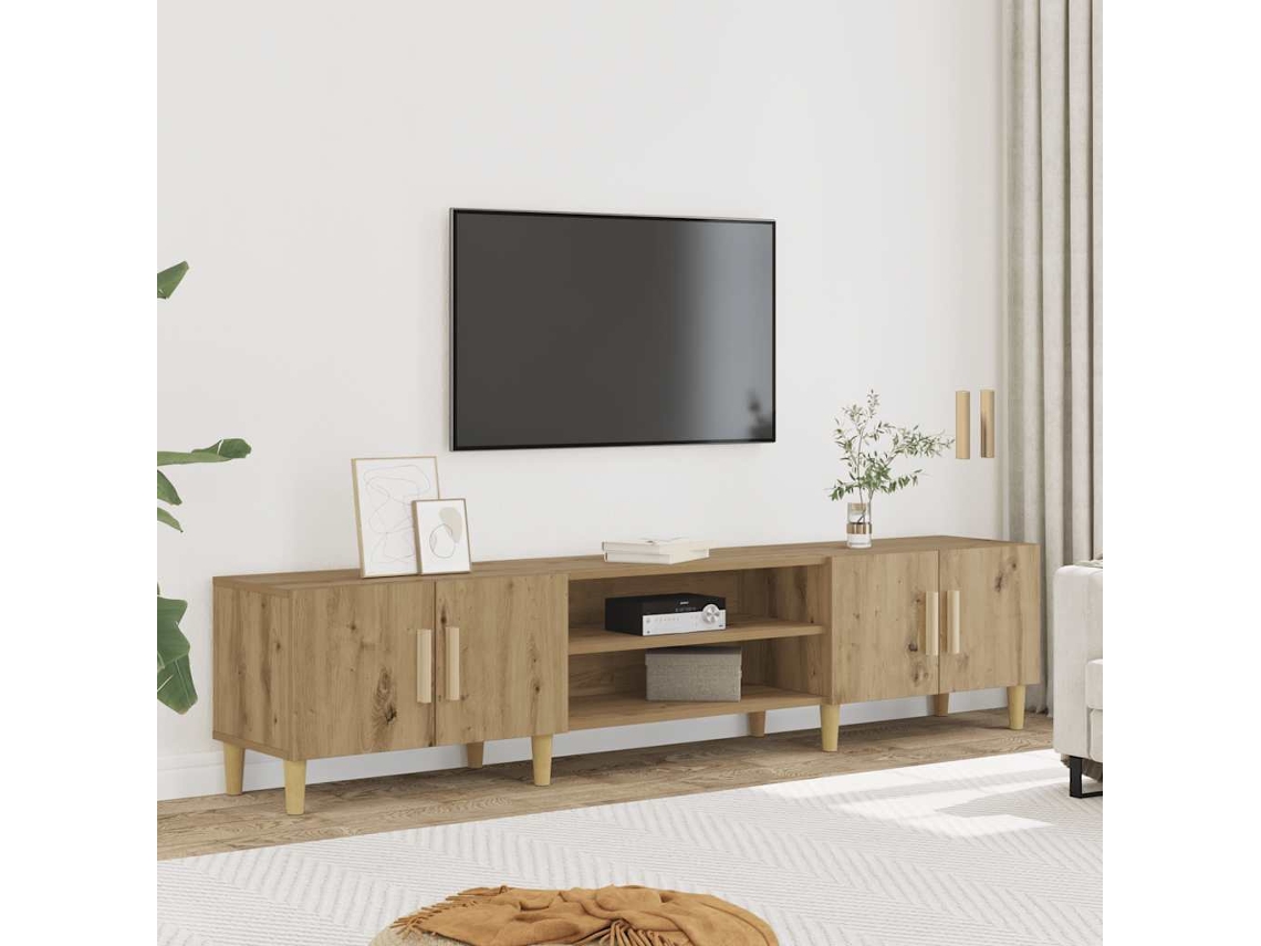 Vidaxl Móvel de Tv 180x31,5x40 Cm Derivados Madeira Carvalho Artisiano