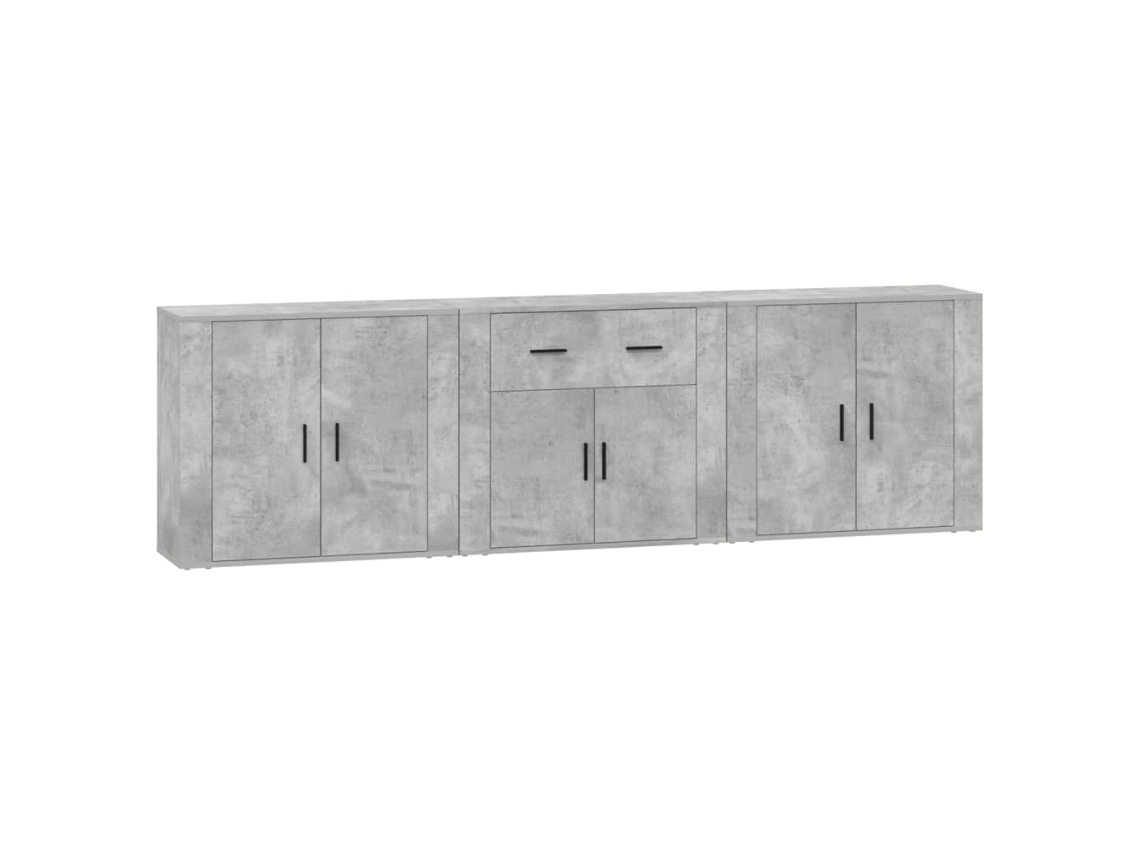 Sideboard, Sideboards Vidaxl Cinzeto Madeira Processada (n/a)