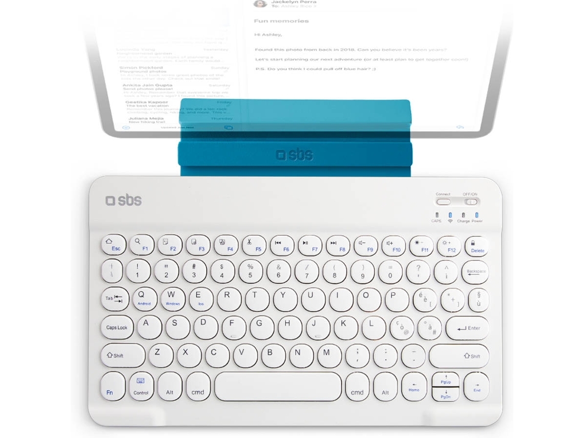 Teclado Universal SBS Taunikeyboard BT Branco (Outlet Caixa Aberta)