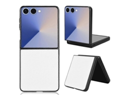 Capa De Celular Rígida Com Revestimento Em Couro De Crocodilo Compatível Com Samsung Galaxy Z Flip7 5g