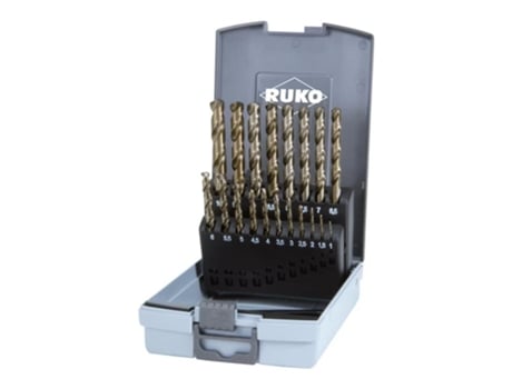 Ruko 215215ro Juego De 25 Brocas Din 338 Tipo Va Hsse Co 5 En Estuche De Plástico