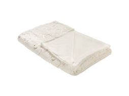 Manta De Felpa Beliani Godavari De Poliéster Beige 150x200x1