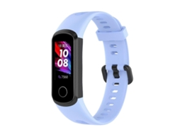 Pulseira De Silicone Com Fivela Metálica Para Huawei Honor Band 5i / Band 4, Tamanho Único (rosa Flor De Cerejeira).