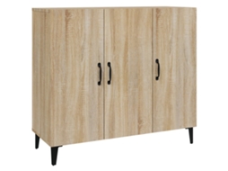 Aparador Madeira Processada Cor Carvalho Sonoma MAISON EXCLUSIVE (90x34x80 cm)