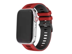 Bracelete Pioneer para Apple Watch Series 6 44Mm Vermelho e Preto