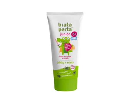 Advanced Whitening Toothpaste For Kids 6, Apple Mint Flavor, 75 Ml Biala Perla