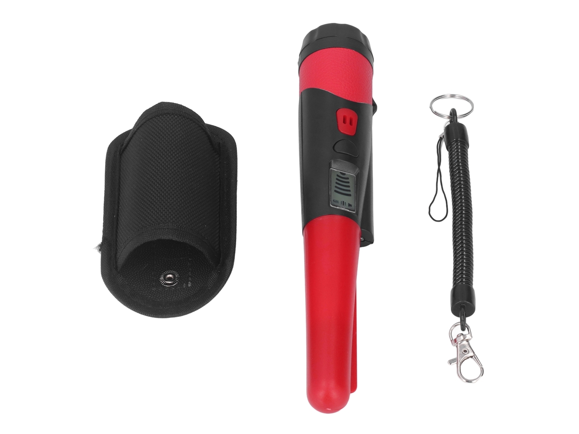 Detector de metais portátil profissional PRIMEROX de alta sensibilidade com LCD e lanterna vermelha | S/BRAND