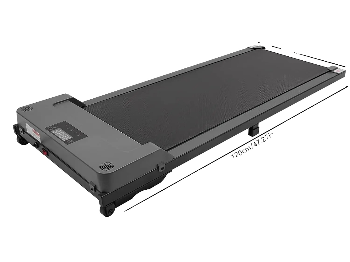 Esteira Sob A Mesa, Motor Silencioso, Display Led, Cinza