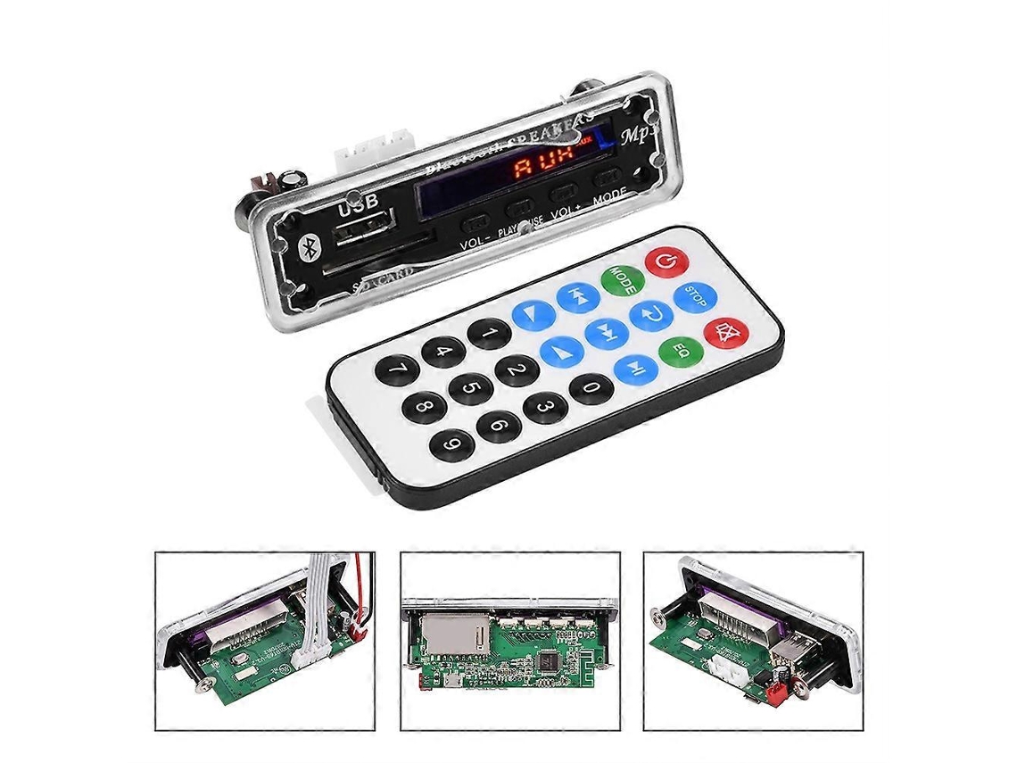 Placa Decodificadora Mp3 Wma Módulo De Áudio Sem Fio Bluetooth Usb Sd Rádio Fm Yunzii