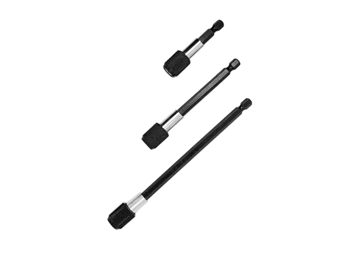 Suporte para Pontas de Chave de Fenda Magnético 3pcs Aço Cromo vanádio com Extensões S/MARCA