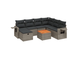 Garden Sofa Set, Garden Sofa Sets Vidaxl Cinzeto Rattan / Vime (n/a)