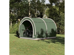 Vidaxl Tenda Para Arrumação De Bicicletas Verde 256 X 222 X 182 Cm